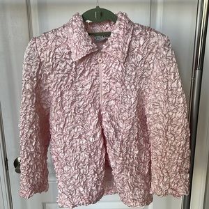 Light pink zip up jacket